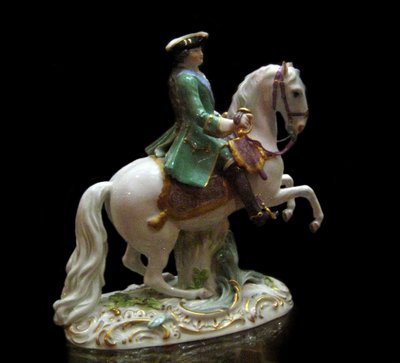 सेमेनोव्स्की लाइफ-गार्ड्स रेजिमेंट यूनिटी में 1717 में महारानी कैथरीन II 1729-1796 का अश्वारोही चित्र द्वारा जोहान जोआचिम कैन्डलर