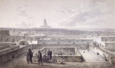 1857 में प्रकाशित हेनरिक बर्थ द्वारा &39;लेस वोएजेस एन एफ्रीक&39; से टिम्बकटू के उत्तर की ओर, द्वारा जोहान मार्टिन बर्नट्ज