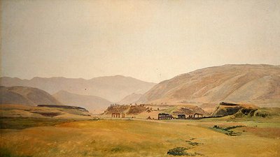 एक कैम्पगना लैंडस्केप (कैनवास पर हार्डबोर्ड पर तेल) द्वारा जोहान मार्टिन वॉन रोहडेन