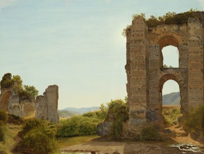 रोम के पास बर्बाद, c.1796 (कैनवास पर कागज पर तेल) द्वारा जोहान मार्टिन वॉन रोहडेन
