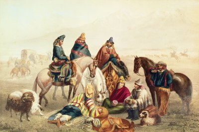 चिली रस्टिक्स की वेशभूषा, क्लाउडियो गे द्वारा &39;हिस्टोरिया डी चिली&39; का चित्रण, 1854 में लामेलीन द्वारा उकेरा गया द्वारा जोहान मोरित्ज़ रुगेंडास