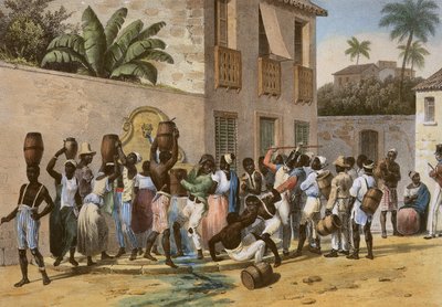 पानी वाहक, Deroi, पब द्वारा उत्कीर्ण। एंगेलमैन एंड कंपनी, पेरिस, 1835 (हाथ के रंग वाले लिथो) द्वारा द्वारा जोहान मोरित्ज़ रुगेंडास