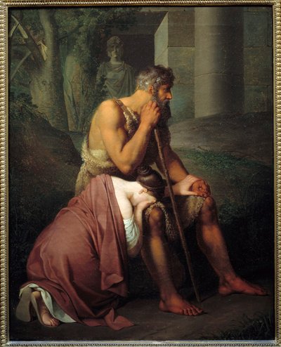 जोहान पीटर क्राफ्ट (1780-1856) द्वारा ओडिपस और एंटीगोन पेंटिंग (ई.सी.एल.) 1809 सन। 0,53x0,66 वर्ग मीटर द्वारा जोहान पीटर क्राफ्ट