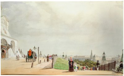मॉस्को क्रेमलिन में, 1839। द्वारा जोहान फिलिप एडुअर्ड गार्टनर