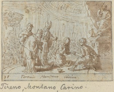टायरेनियो, मोंटैनस और कैरिनो, 1640। द्वारा जोहान विल्हेम बौर