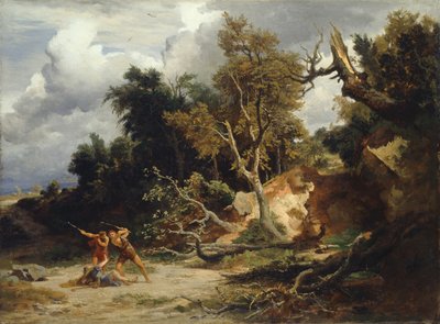 द एम्बुश (दोपहर) c.1856 द्वारा जोहान विल्हेम शिमर