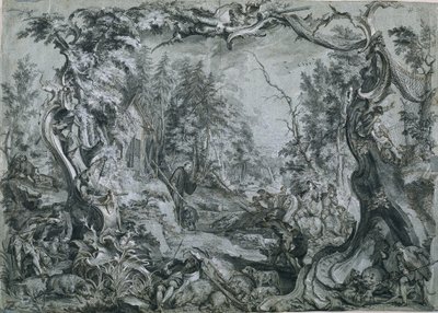 सेंट डिकोलस और बोअर, 1747-1748। द्वारा जोहान वोल्फगैंग बाउमगार्टनर