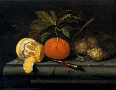 स्टोन की एक टेबल सेटिंग पर फल, c1653-1659 द्वारा जोहान्स बोर्मन