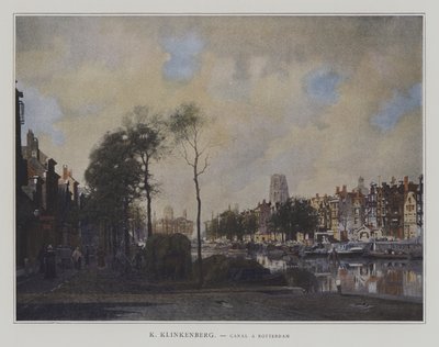रोटरडम में नहर द्वारा Johannes Karel Christian Klinkenberg