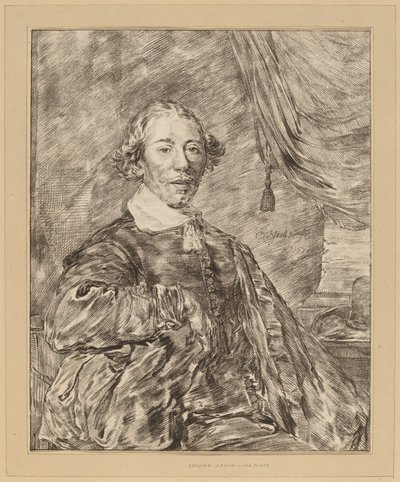 एक बैठे हुए आदमी का चित्र, 1771। द्वारा जोहान्स कोर्नलीन