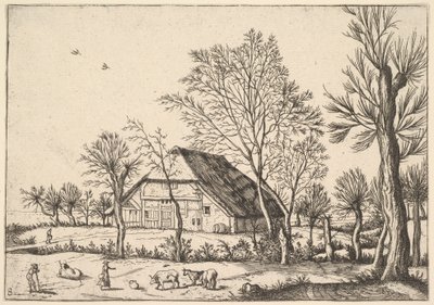 फार्म, द स्मॉल लैंडस्केप्स से, 1559-61। द्वारा जोहान्स वैन डोएटेकम I
