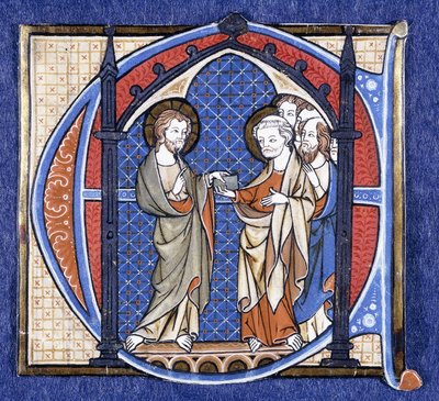 मसीह सेंट पीटर के मिशन को प्रस्तुत करता है, c.1320 द्वारा वलकेनबर्ग के जोहान्स