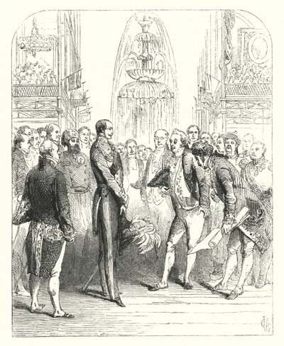1851 की महान प्रदर्शनी में प्रिंस अल्बर्ट और रॉयल कमिश्नर, क्रिस्टल पैलेस, हाइड पार्क, लंदन (उत्कीर्णन) द्वारा जॉन (बाद) गिल्बर्ट
