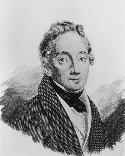 पिएत्रो कोलेटा का पोर्ट्रेट (1775-1831), इतालवी जनरल और इतिहासकार, उत्कीर्णन द्वारा वाल्टर चार्ल्स मिल्स