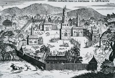 स्टीफन रज़िन के नेतृत्व में कोसैक्स ने 1670, रूस में अस्त्रखान किले पर हमला किया द्वारा वाल्टर चार्ल्स मिल्स