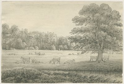 हैगली हॉल: पेन एंड वॉश ड्राइंग, 4 मई 1814 द्वारा जॉन ऑलपोर्ट