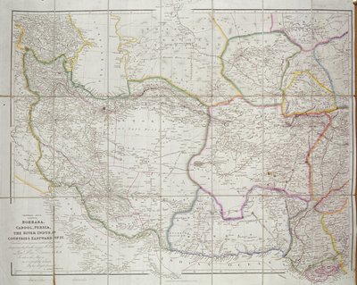 मध्य एशिया का नक्शा, 1834 द्वारा जॉन एरोस्मिथ