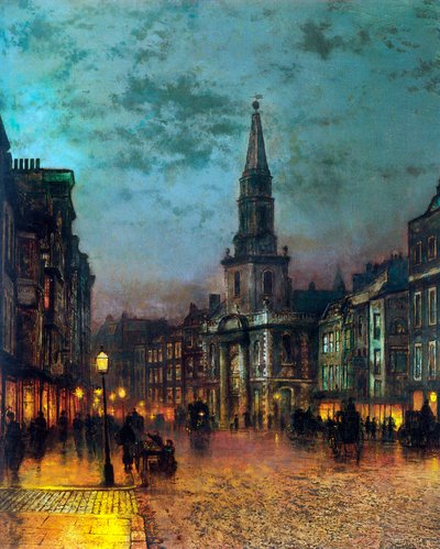 ब्लैकमैन स्ट्रीट, लंदन, 1885। द्वारा John Atkinson Grimshaw