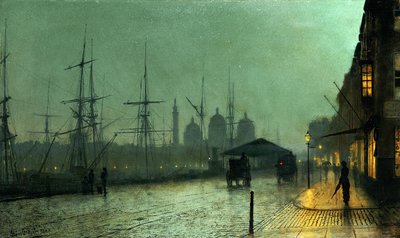 हम्बर डॉकसाइड, हल, 1882 द्वारा जॉन एटकिन्सन ग्रिम्शॉ