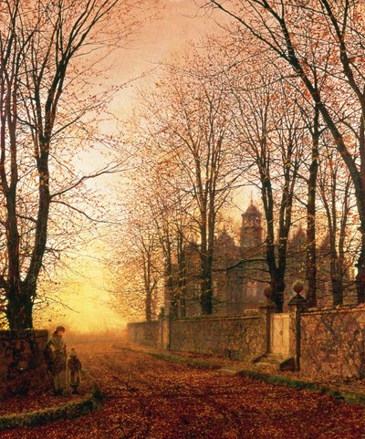 गोल्डन ओल्डेन टाइम में, c.1870 द्वारा John Atkinson Grimshaw