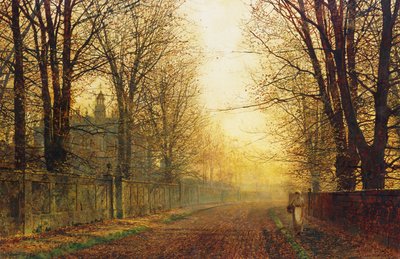 शरद ऋतु की स्वर्णिम महिमा, द्वारा John Atkinson Grimshaw