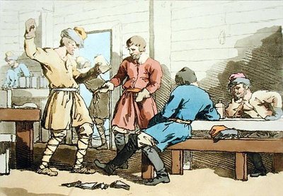 एक कबाक, कलाकार द्वारा उकेरा गया, 1803 में प्रकाशित हुआ (कलर लिथो) द्वारा जॉन ऑगस्टस एटकिंसन