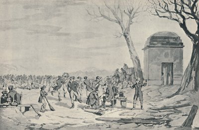 हाइड पार्क में स्केटिंग, 1807, 1920 द्वारा जॉन ऑगस्टस एटकिंसन