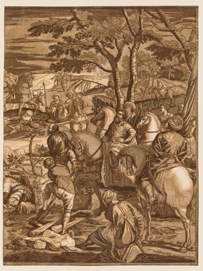 क्रूसीफिकेशन, 1741। द्वारा जॉन बैपटिस्ट जैक्सन