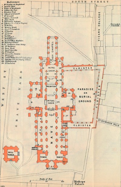 चिचर कैथेड्रल, c20th सेंचुरी द्वारा जॉन बार्थोलोम्यू