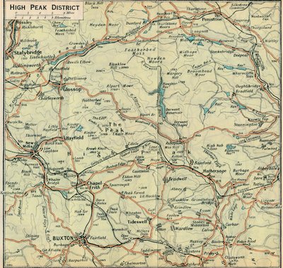 हाई पीक डिस्ट्रिक्ट, c20th सेंचुरी द्वारा जॉन बार्थोलोम्यू