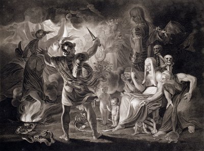 मैकबेथ, तीन चुडैलें और हेक्टेट, 1805 द्वारा जॉन बॉयडेल