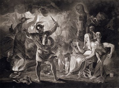 मैकबेथ, तीन चुड़ैलें और हेक्टेट, 1805 द्वारा जॉन बॉयडेल