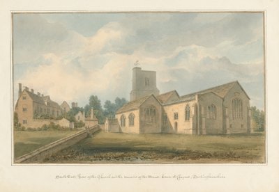 बकिंघमशायर - चेनीस चर्च और रेमन्स ऑफ़ द मैनर हाउस, 1824 द्वारा जॉन बकलर