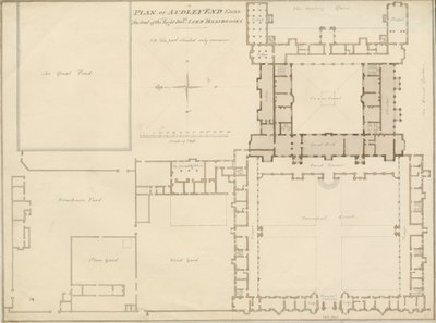 एसेक्स - ऑडली एंड - प्लान: सीपिया ड्राइंग, 1815 द्वारा जॉन बकलर
