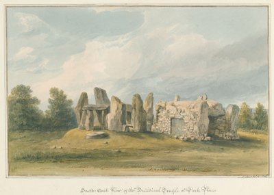 ऑक्सफ़ोर्डशायर - टेम्स पर हेनले - ड्र्यूडिकल मंदिर, 1826 द्वारा जॉन बकलर