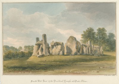 ऑक्सफोर्डशायर - टेम्स पर हेनले - पार्क प्लेस, 1826 में ड्र्यूडिकल मंदिर द्वारा जॉन बकलर