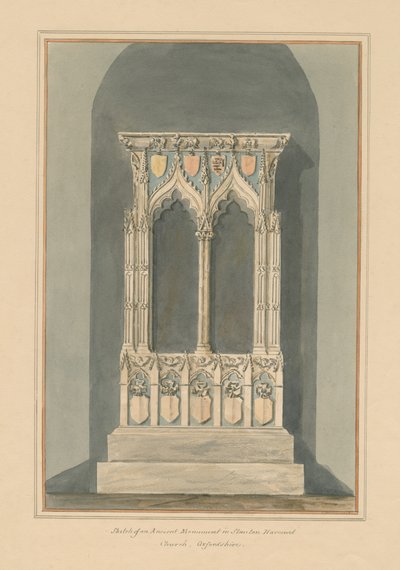 ऑक्सफ़ोर्डशायर - स्टैंटन हारकोर्ट चर्च - स्मारक, 1803 द्वारा जॉन बकलर