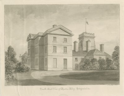 रैंटन एब्बे [Priory]: सीपिया ड्राइंग, 1842 द्वारा जॉन बकलर