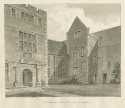 टैमवर्थ कैसल: सीपिया ड्राइंग, अप्रैल 1849 द्वारा जॉन बकलर
