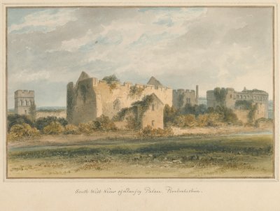 वेल्स - पेम्ब्रोकशायर - लल्नफ़ी पैलेस, 1815 द्वारा जॉन बकलर