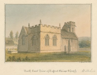 विल्टशायर - टेफोंट इविस चर्च, 1817 द्वारा जॉन बकलर