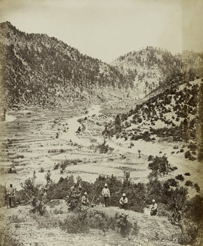1878-79 के पियवार कोटाल के सामने के हमले से मार्ग का एक दृश्य द्वारा जॉन बर्क