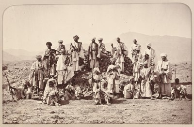  जमरूद के पास अफरीदी पिकेट, खैबर और रोटास दूरी में , 1879 लगभग द्वारा जॉन बर्क