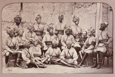 ब्रिटिश और मूलनिवासी अधिकारी, बंगाल कैवेलरी की तीसरी रेजीमेंट द्वारा जॉन बर्क