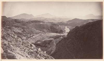 अली मस्जिद से सामान्य दृश्य, पेशावर की ओर वापस देख रहे हैं , 1878 लगभग द्वारा जॉन बर्क