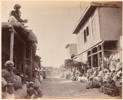 स्ट्रीट दृश्य, जलालाबाद 1879 द्वारा जॉन बर्क