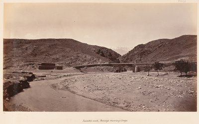 The bridge at Surakh-aub, 1879 द्वारा जॉन बर्क