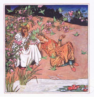 हल्के से प्यार, 1920 के गार्डन (भारत से अन्य गीत), 1920 से चित्रण द्वारा जॉन बयम लिस्टन शॉ