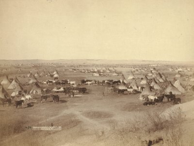 शत्रुतापूर्ण भारतीय शिविर, 1891 द्वारा जॉन सीएच ग्रिल