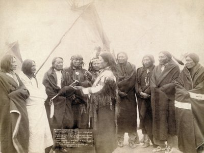 डेडवुड, साउथ डकोटा, 1891 में भारतीय प्रमुख द्वारा जॉन सीएच ग्रिल
